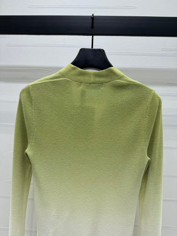 Christian Dior Gradient V-Neck Sweater