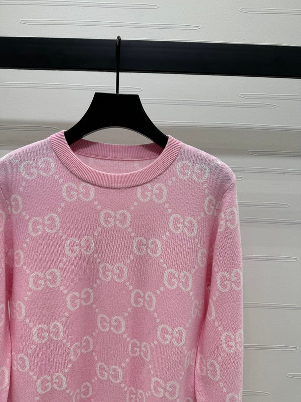 Gucci GG Monogram Pink Sweatshirt