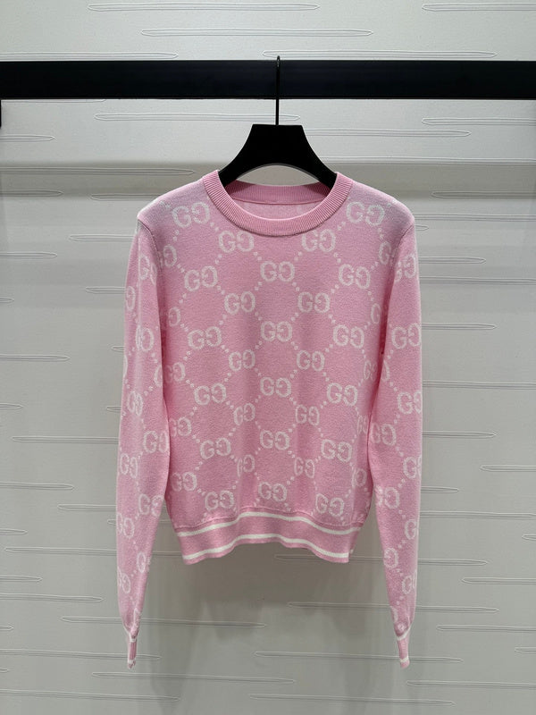 Gucci GG Monogram Pink Sweatshirt
