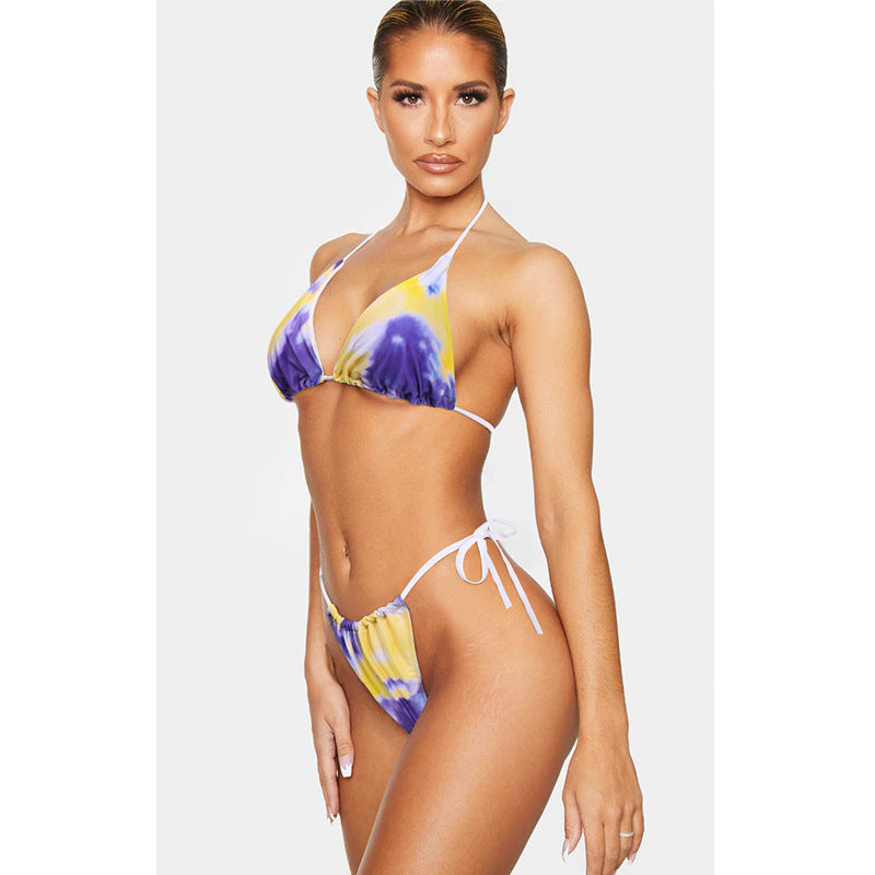 Sexy Split Swimsuit Women Bikini Bikini Three-Piece Swimwear