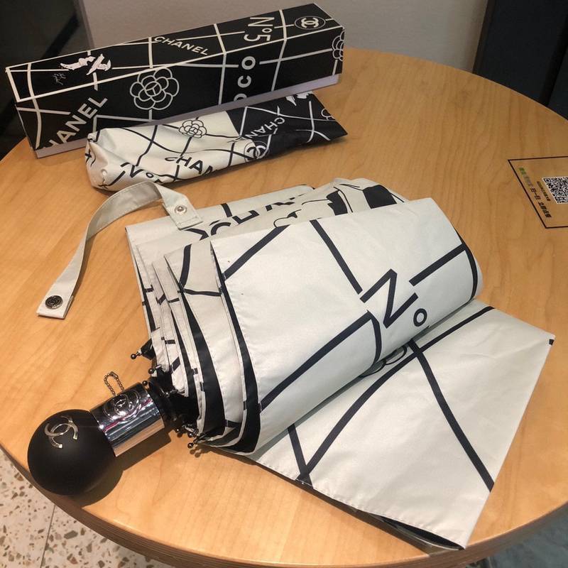 Chanel White and Black VIP Umbrella