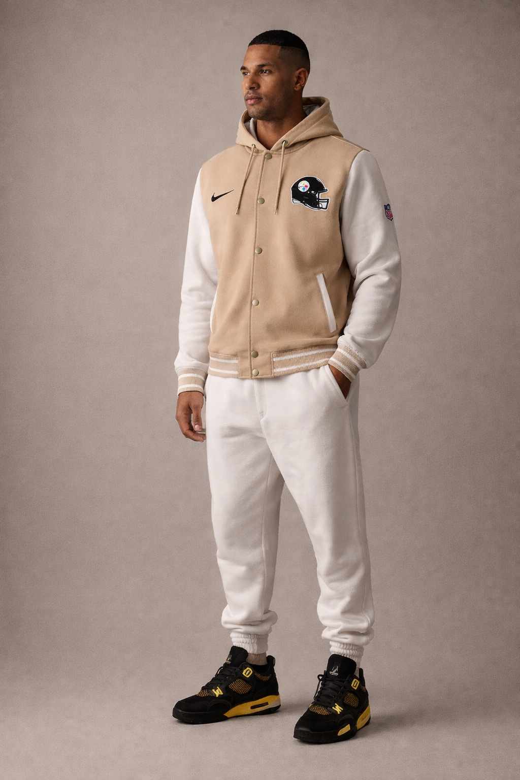 “Pierogi Blitz” Hooded Varsity Jacket