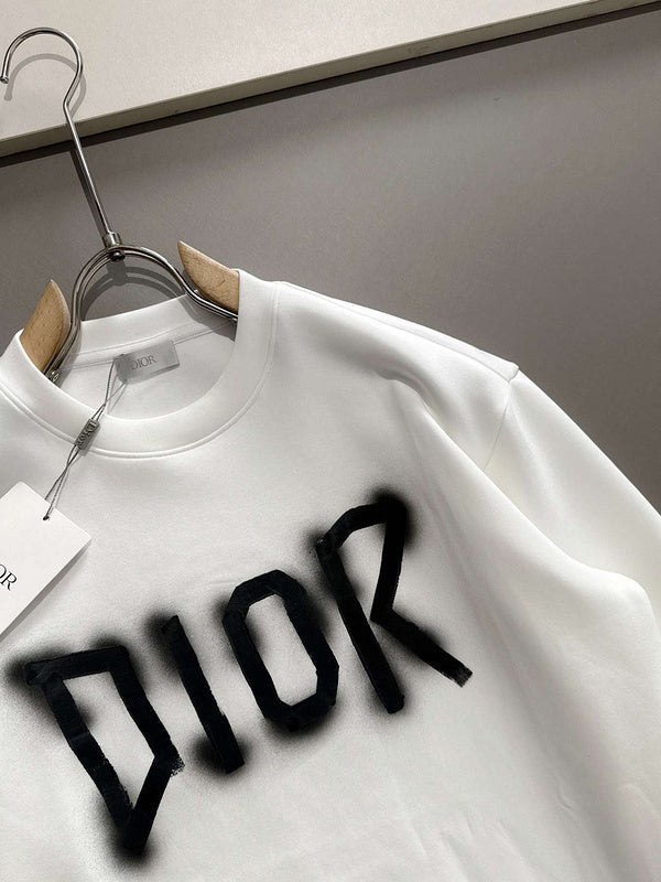Dior Graffiti Logo T-Shirt Set (White & Black)