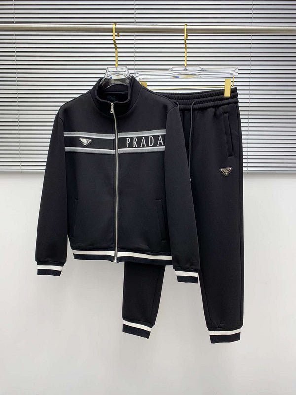 Prada Logo Tape Tracksuit Set