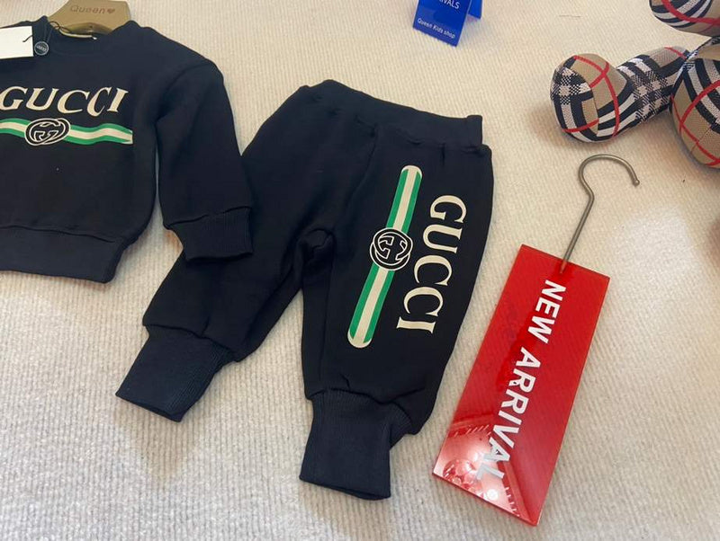 Gucci Kids Black Logo Tracksuit