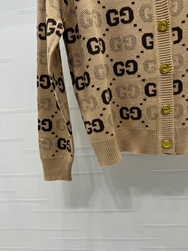 Gucci GG classic women's V-neck knitted Sweatshirt