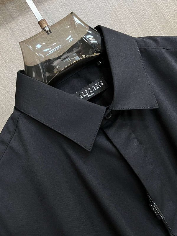Balmain Paris Classic Black Dress Shirt