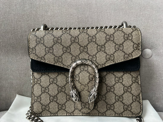 Gucci Apollo GG Supreme Boots and GG Dionysus Medium Shoulder Bag