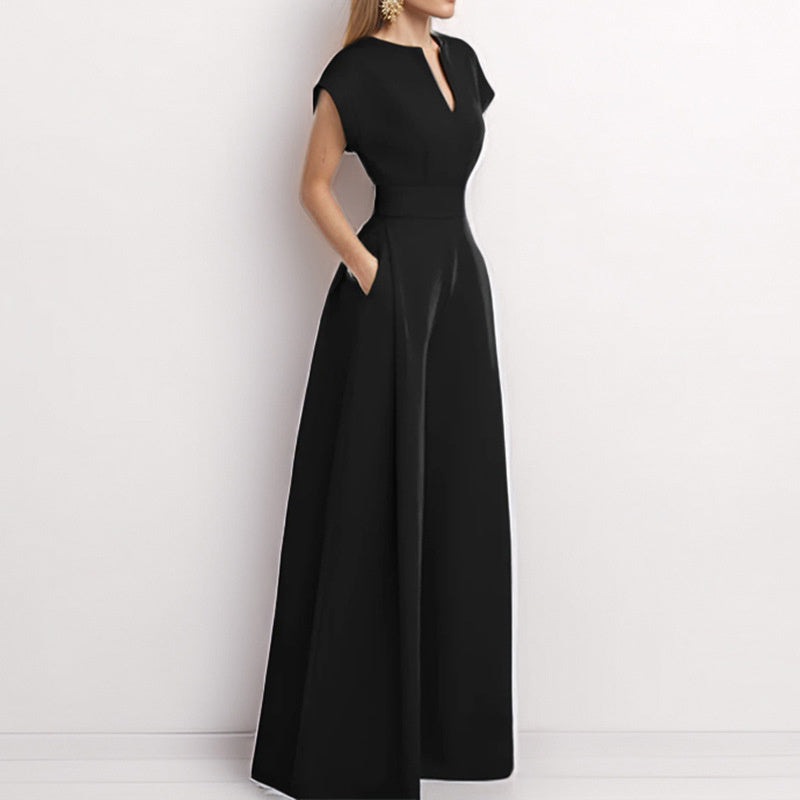Jumpsuit Wide Leg A-Line Waist Tied Casual Summer Outfit