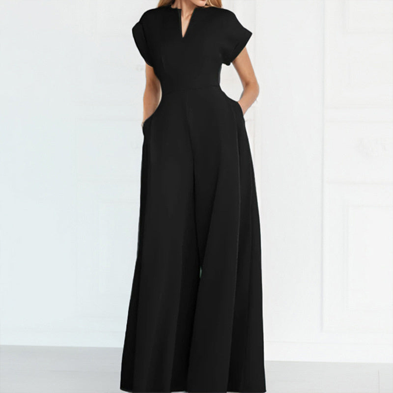 Jumpsuit Wide Leg A-Line Waist Tied Casual Summer Outfit
