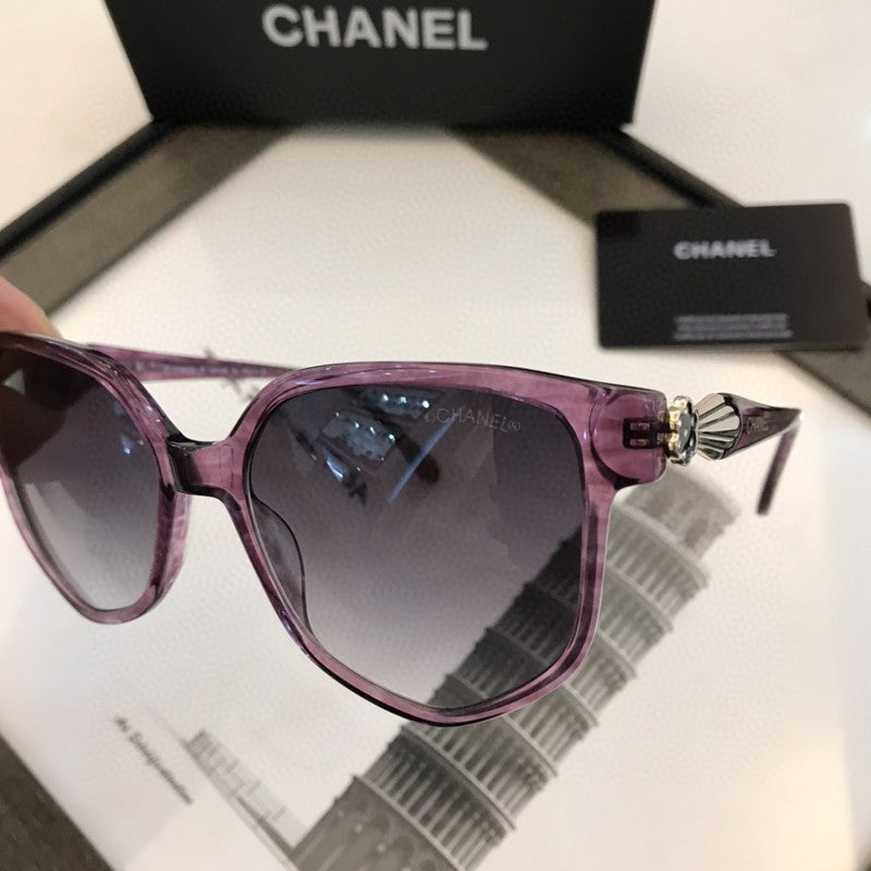 Chanel Embellished Square Sunglasses