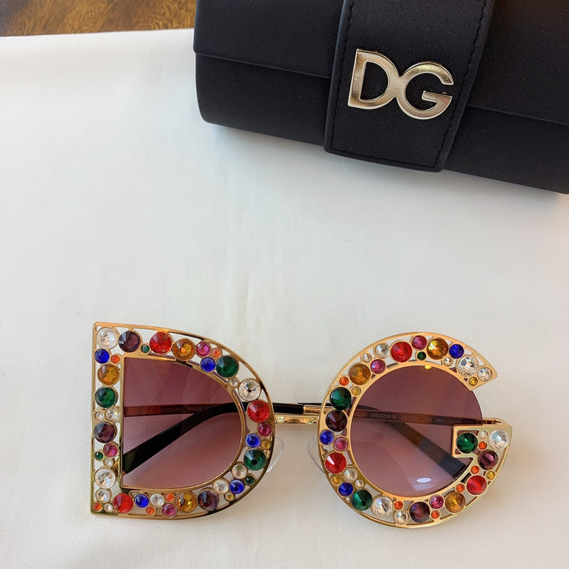 Luxury DG Jeweled Statement Sunglasses