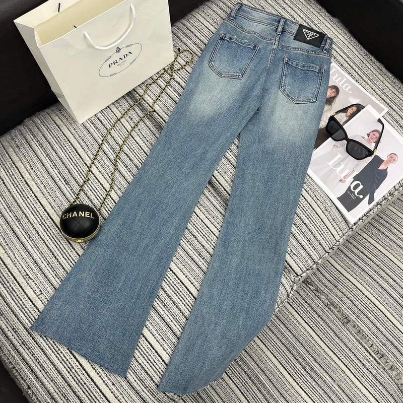 Prada High-Waisted Flared Jeans