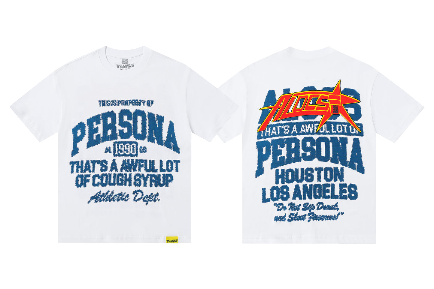 THAT’S A AWFUL LOT OF COUGH SYRUP Persona Athletic Dept. Graphic T-Shirt