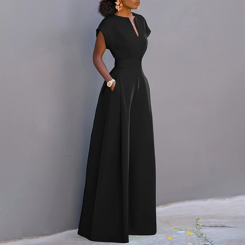 Jumpsuit Wide Leg A-Line Waist Tied Casual Summer Outfit