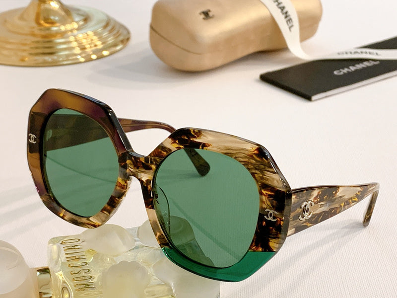 Chanel Embellished Square Sunglasses