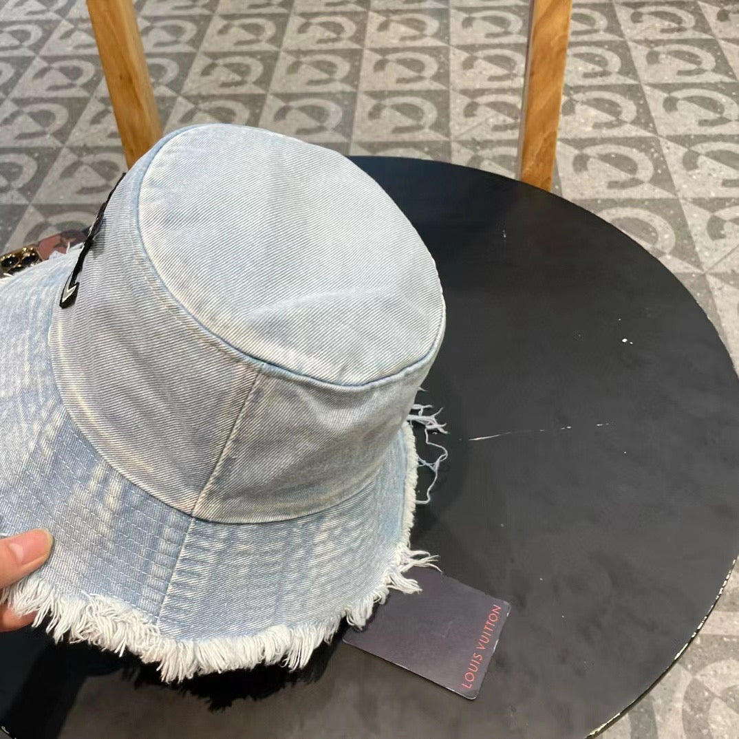 Louis Vuitton Light Denim Bucket Hat – Washed Blue Edition