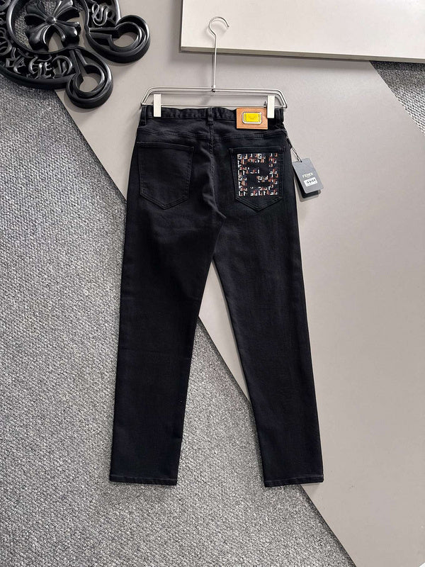 Fendi Embroidered Skinny Jeans