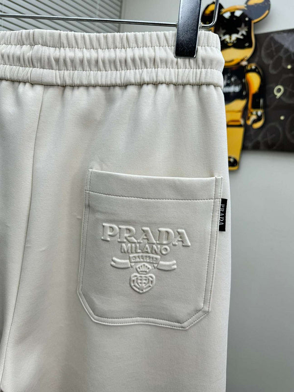 Prada Milano Logo Cotton Joggers