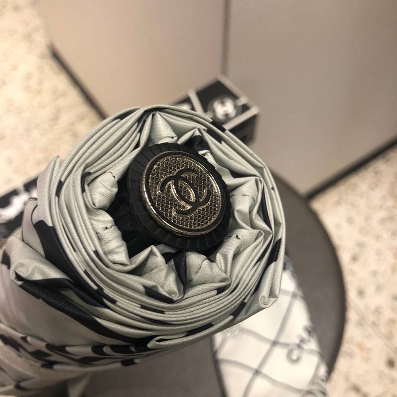 Chanel White and Black VIP Umbrella