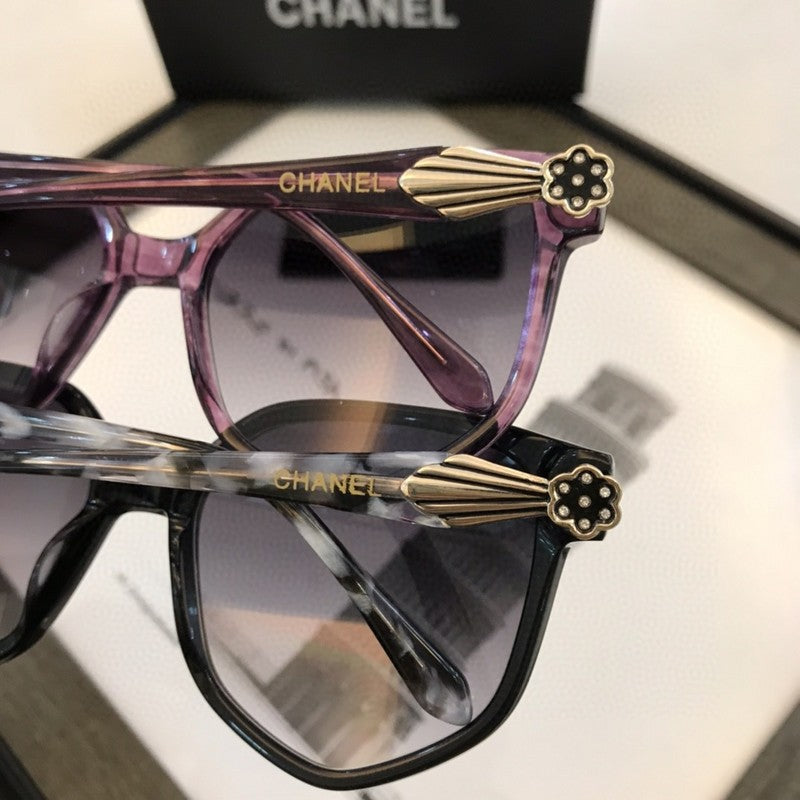 Chanel Embellished Square Sunglasses