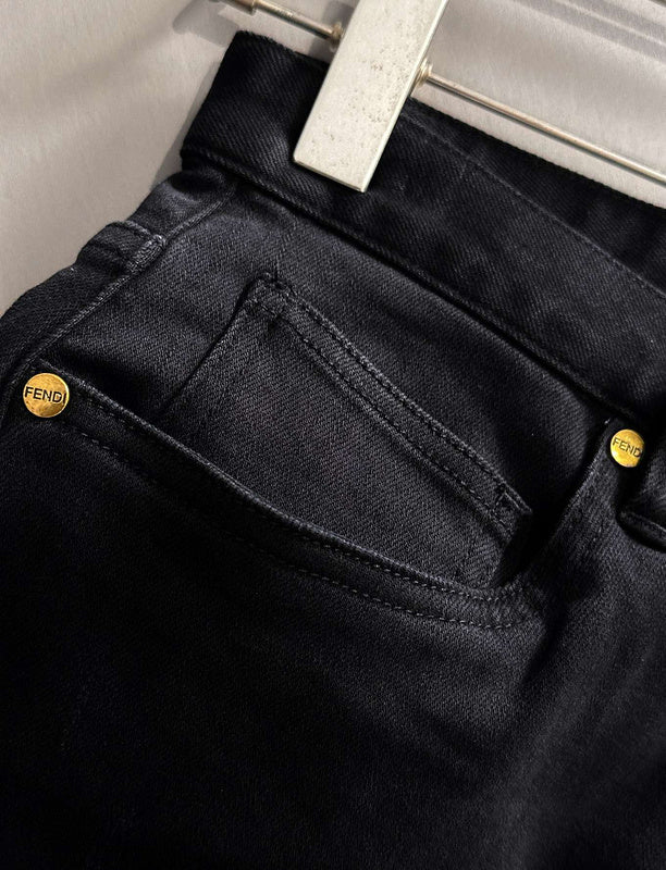 Fendi Embroidered Skinny Jeans