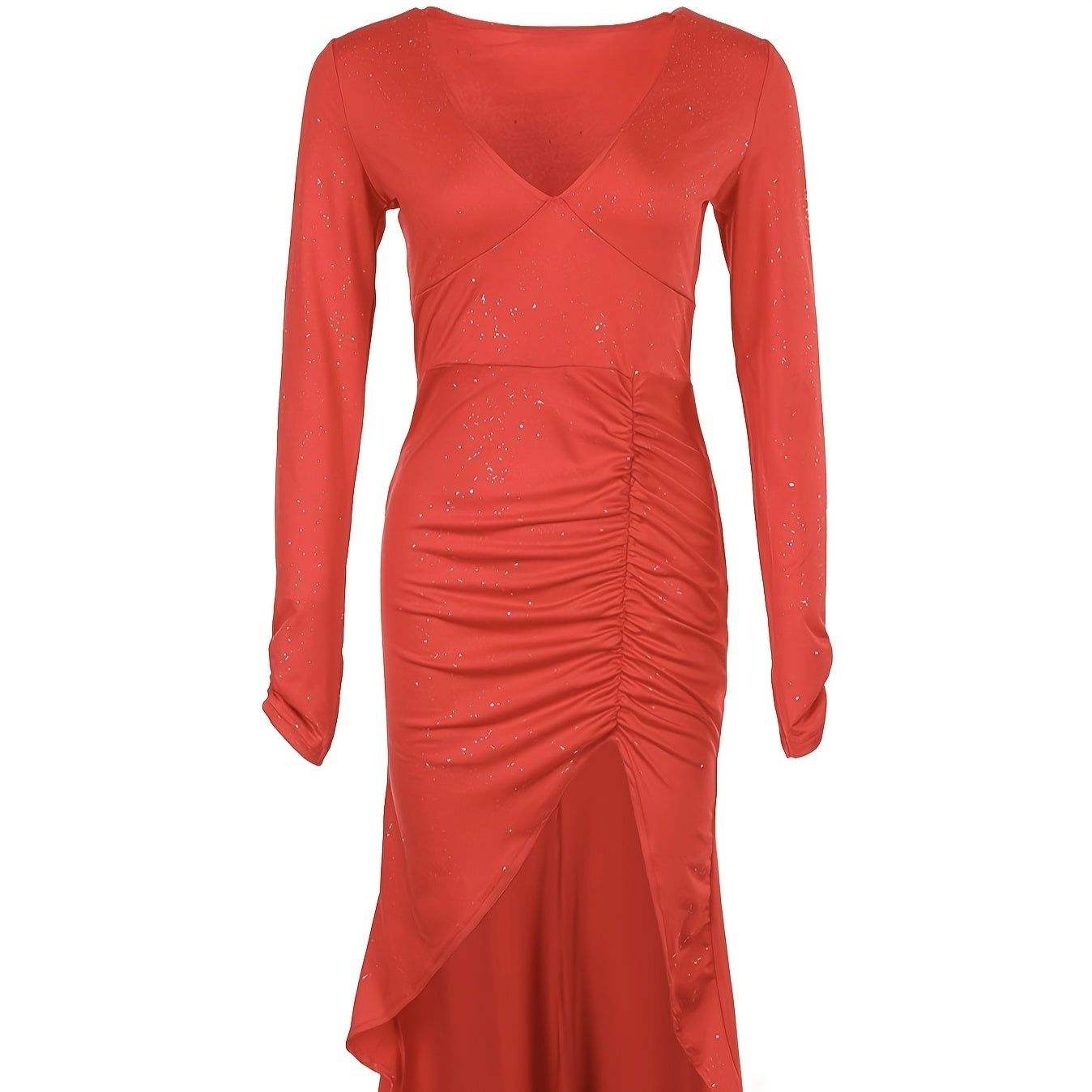 Fashionable Slimming Sexy Long Sleeved Mid Length Dress