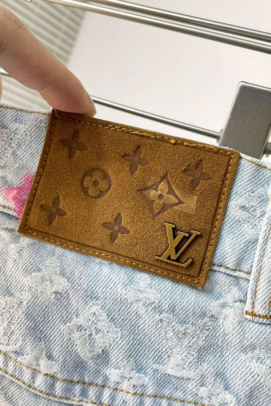 Louis Vuitton X Tyler the Creator Monogram Denim Jacket & Jeans Set