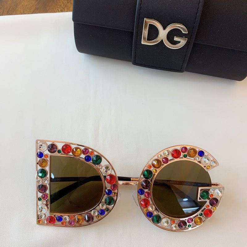 Luxury DG Jeweled Statement Sunglasses