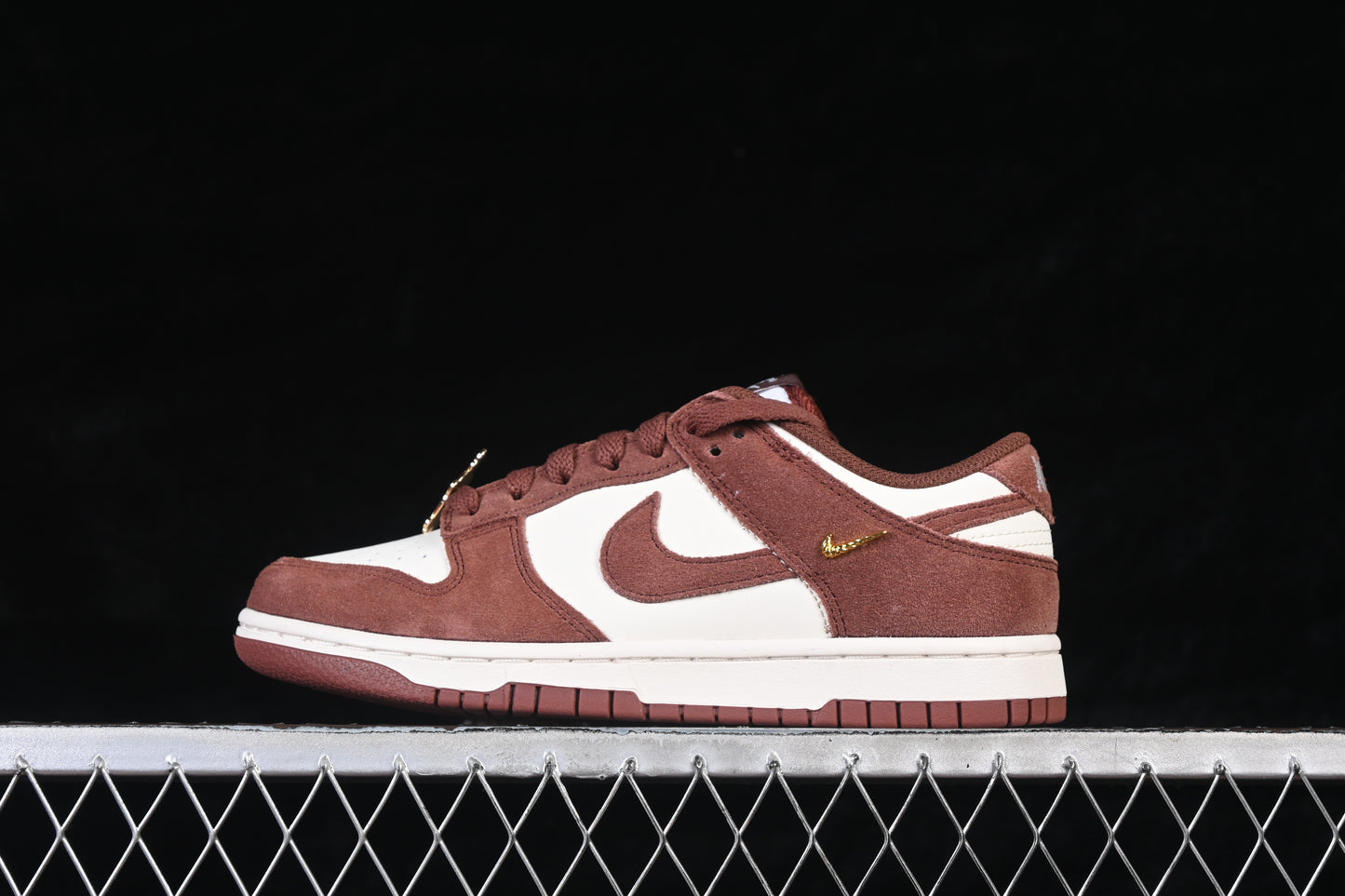Chocolate Brown & Cream Suede SD duck