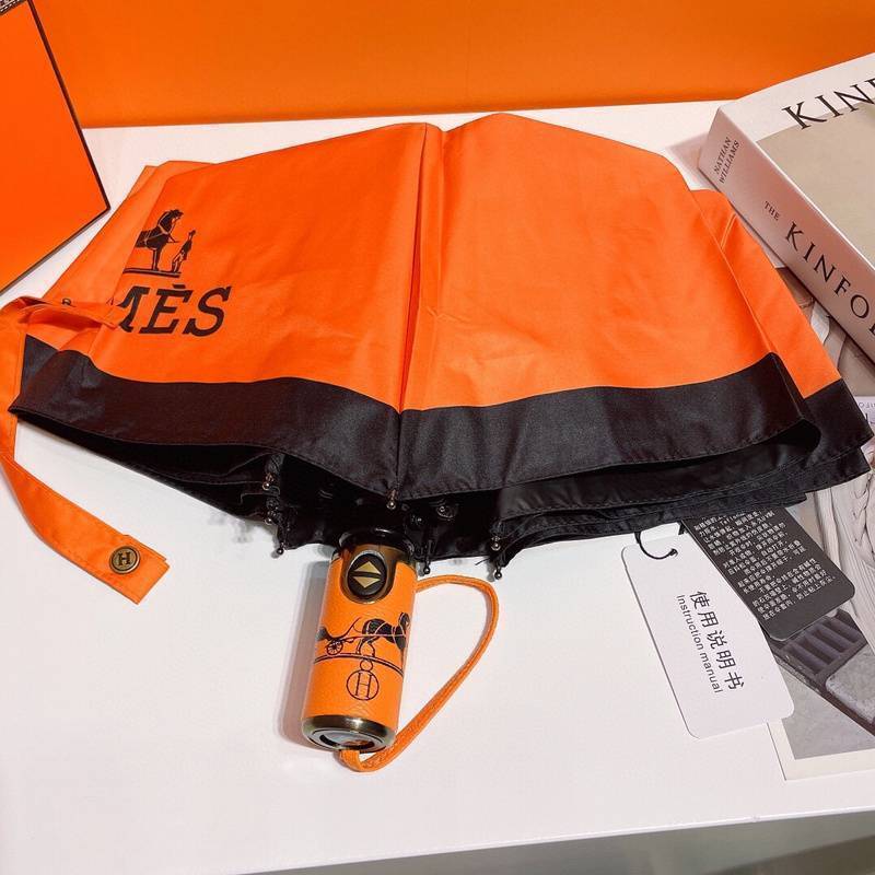 Hermès Multi-Color Silk Umbrella