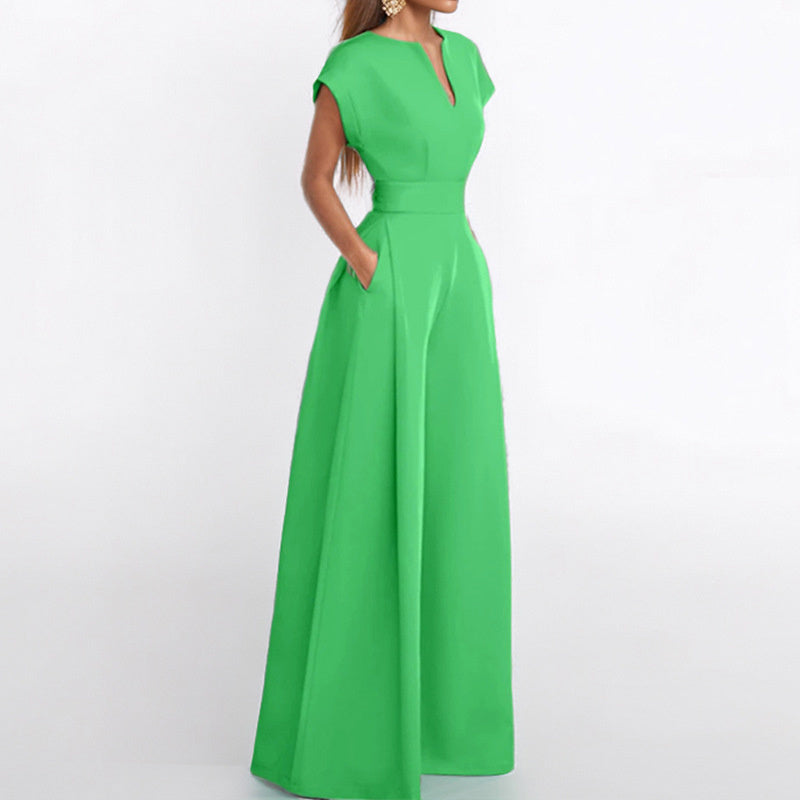Jumpsuit Wide Leg A-Line Waist Tied Casual Summer Outfit