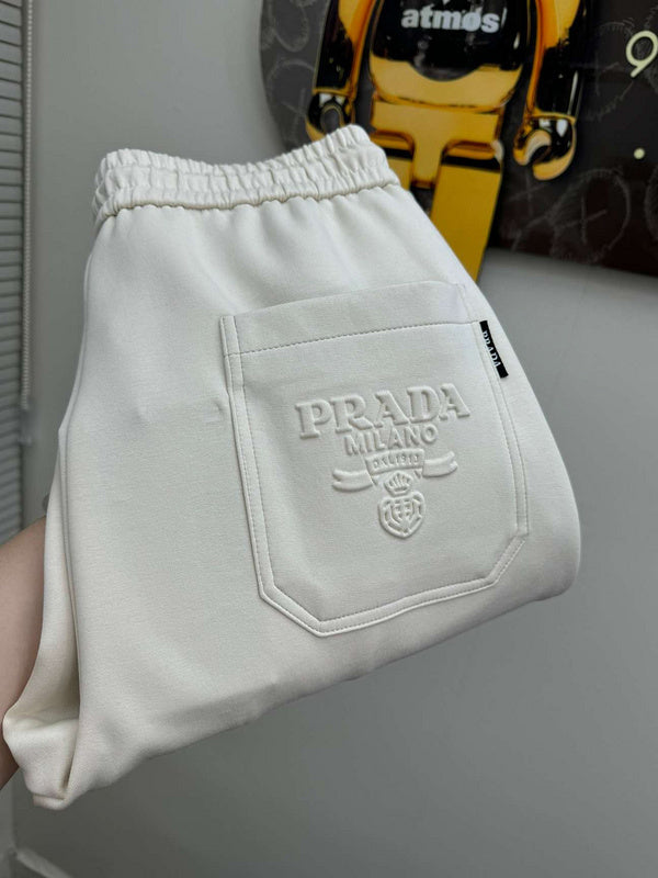 Prada Milano Logo Cotton Joggers