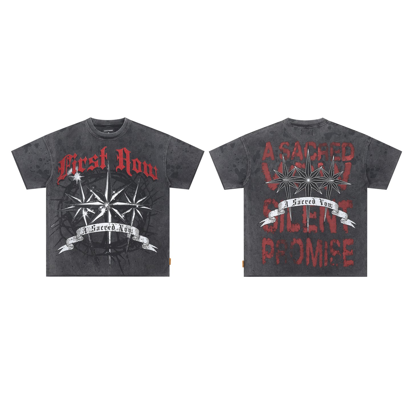 FIRST ROW A Sacred Vow Thornbush Stars Crop Tee