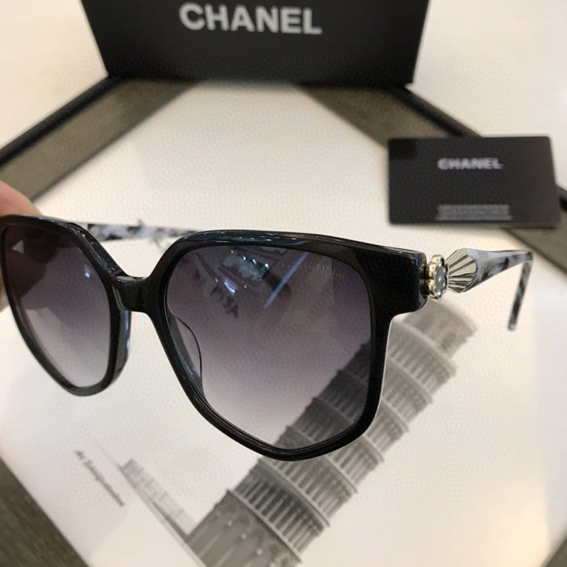 Chanel Embellished Square Sunglasses
