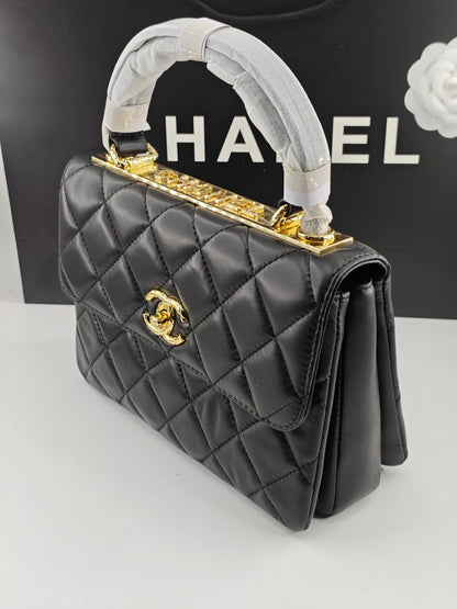 Classic Lambskin Top‑Handle Mini