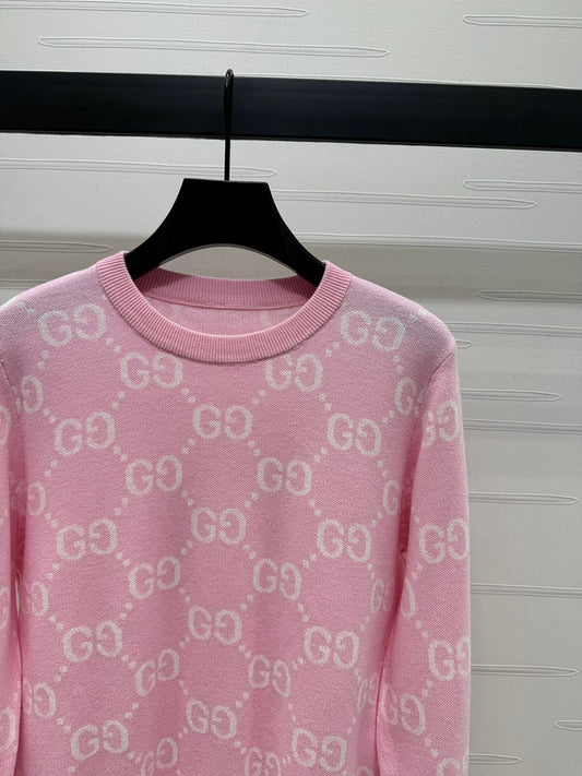 Gucci GG Monogram Pink Sweatshirt