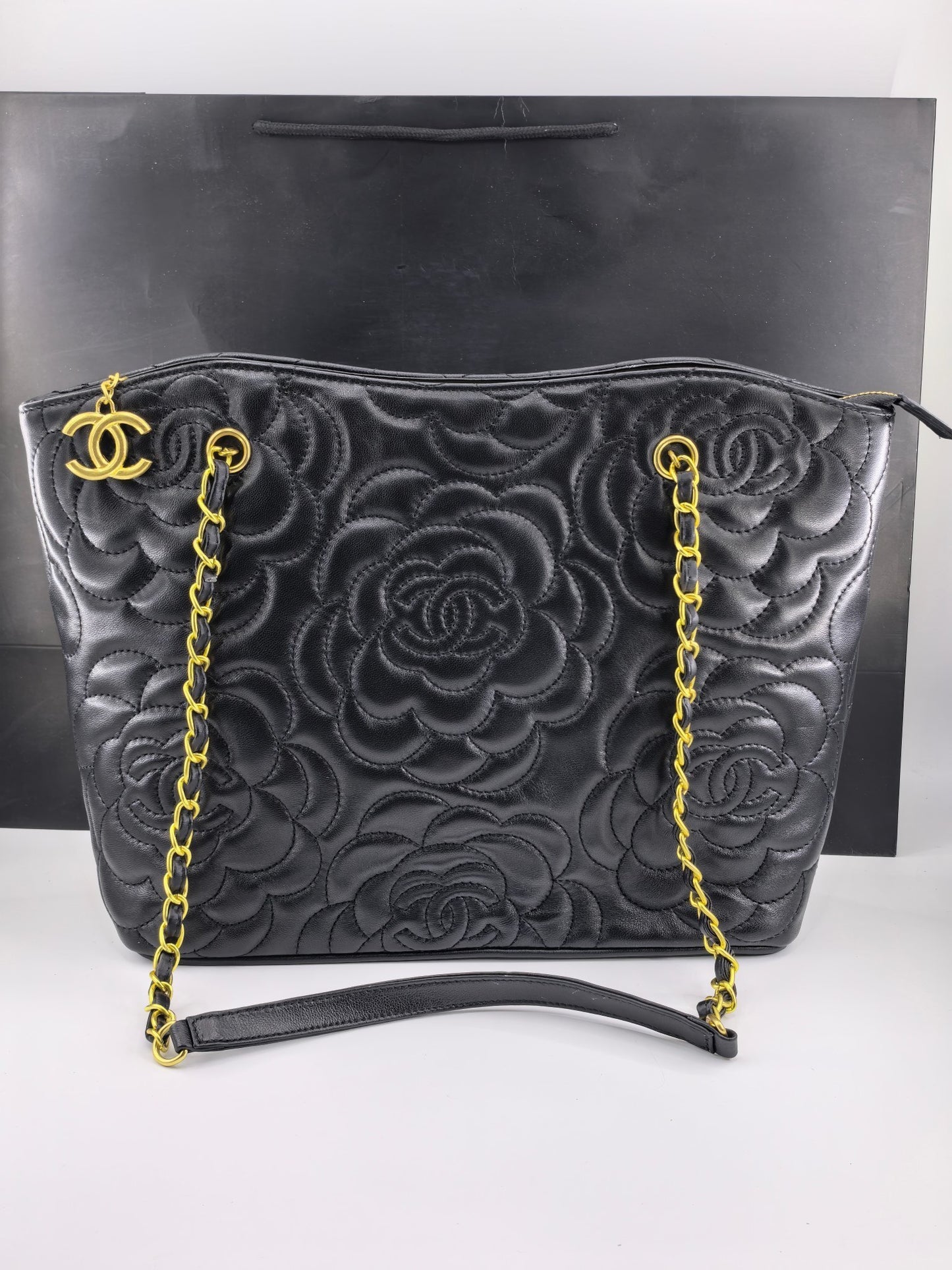 Camellia Luxe Chain Tote