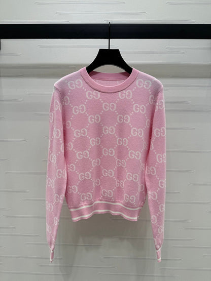 Gucci GG Monogram Pink Sweatshirt