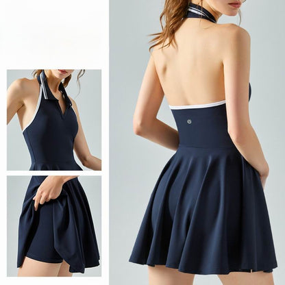 Urban Luxe Halter Athletic Dress