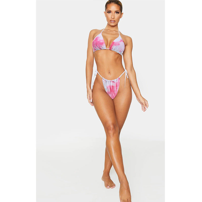 Sexy Split Swimsuit Women Bikini Bikini Three-Piece Swimwear