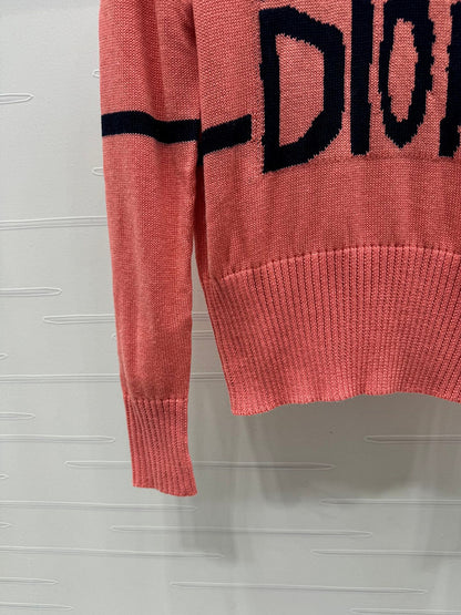 Dior “Miss Dior” Coral Pink Knit Sweater
