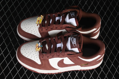 Chocolate Brown & Cream Suede SD duck