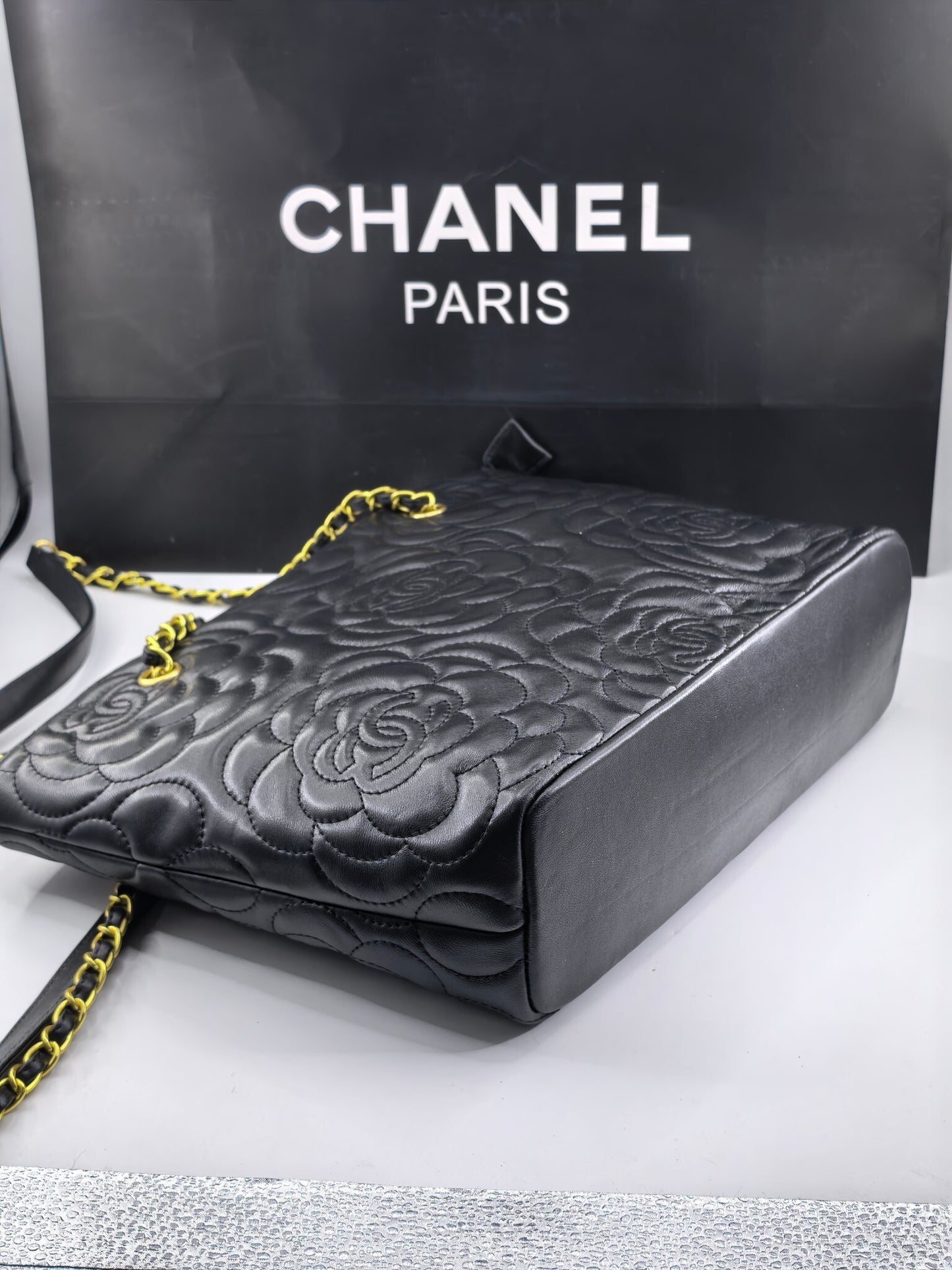 Camellia Luxe Chain Tote
