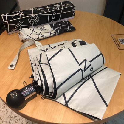 Chanel White and Black VIP Umbrella