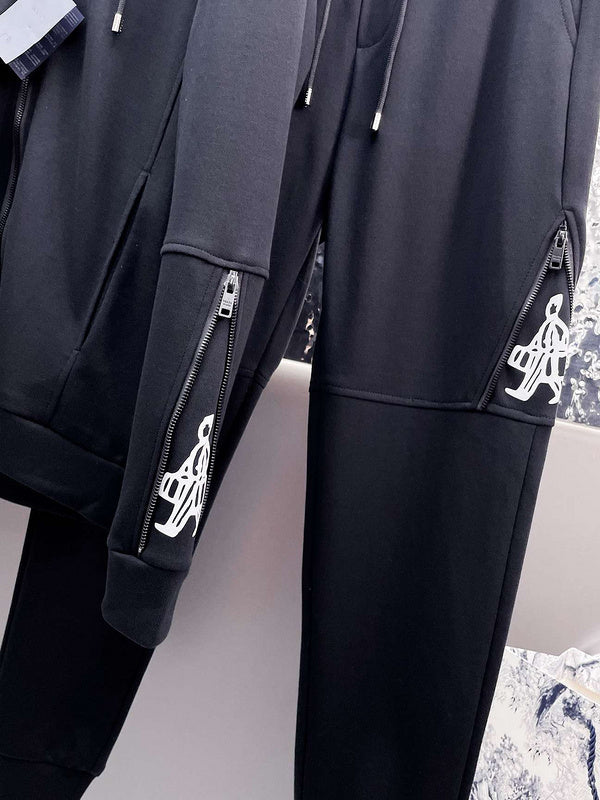 Prada Travel Figure Hooded Tracksuit Set