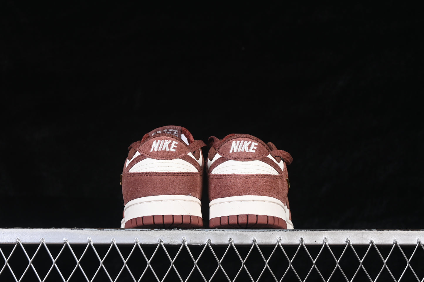 Chocolate Brown & Cream Suede SD duck