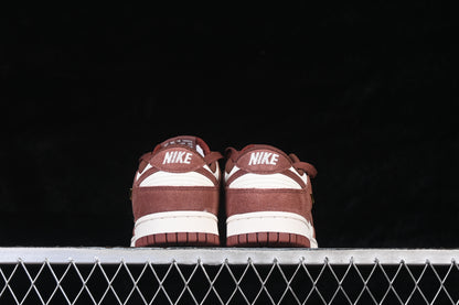 Chocolate Brown & Cream Suede SD duck