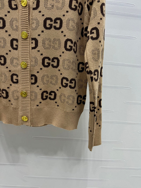 Gucci GG classic women's V-neck knitted Sweatshirt