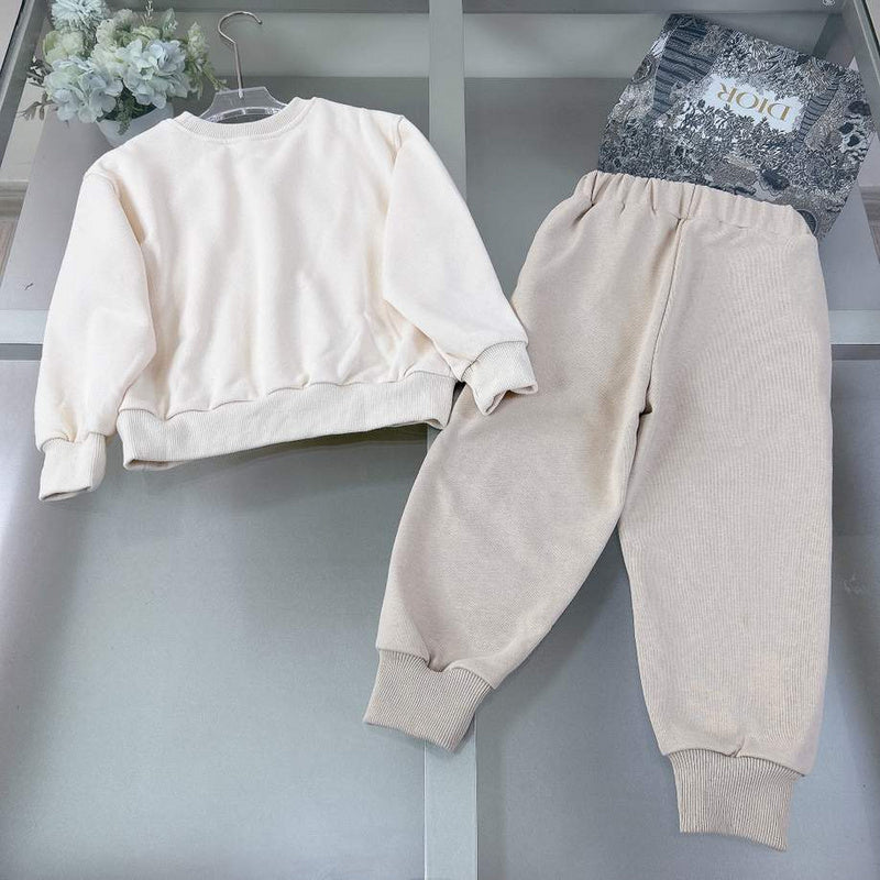 Gucci Kids Beige Tracksuit with Dog Print